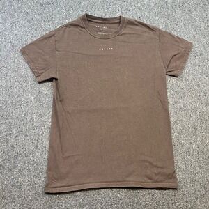 ONE DNA Shirt Sz XS Gender Neutral Brown Streetwear Graphic Stand Up Message Tee
